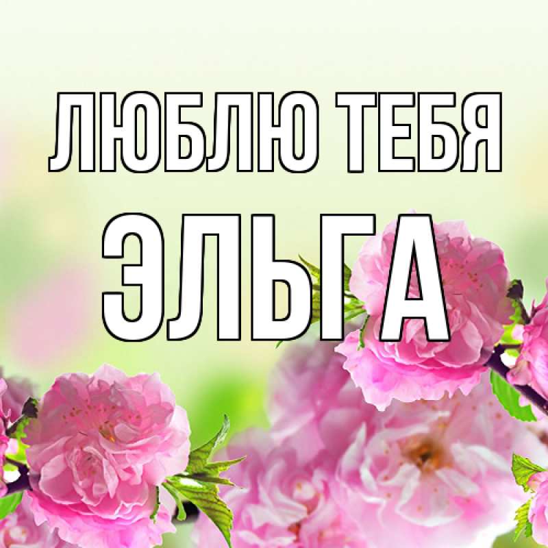 Картинка Люблю тебя, Эльга