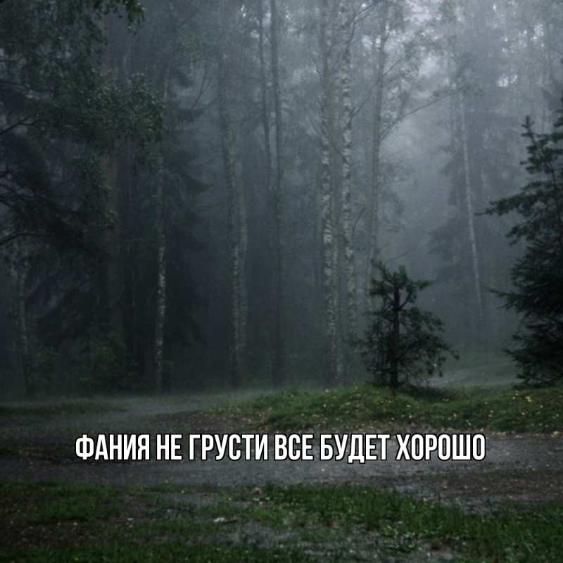 Картинка Не грусти, все будет хорошо, Фания