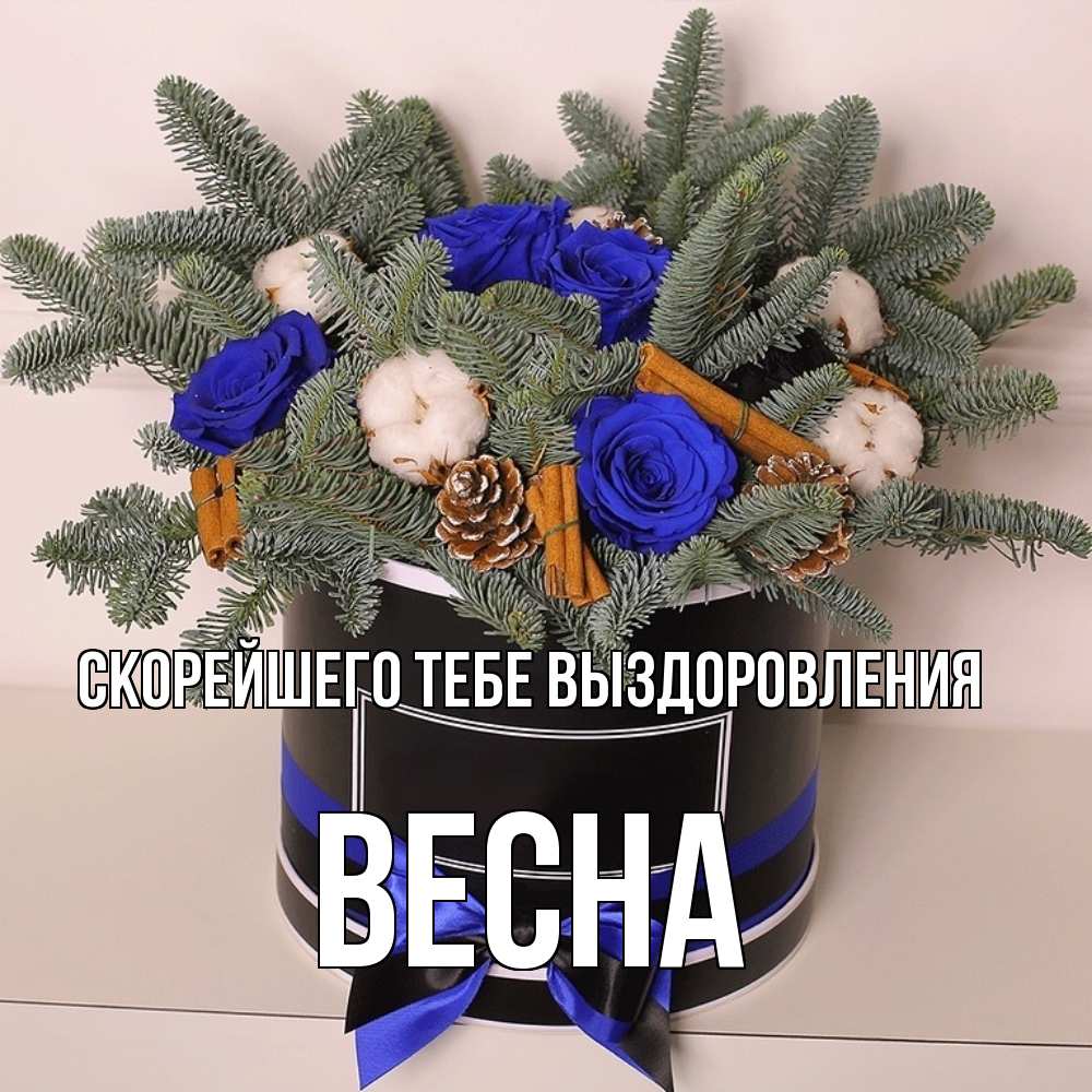 Открытка на каждый день с именем, Весна Скорейшего тебе выздоровления короче кто то загрузил эти шишки Прикольная открытка с пожеланием онлайн скачать бесплатно 