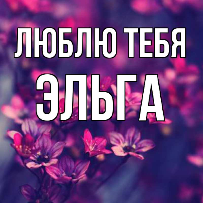 Картинка Люблю тебя, Эльга