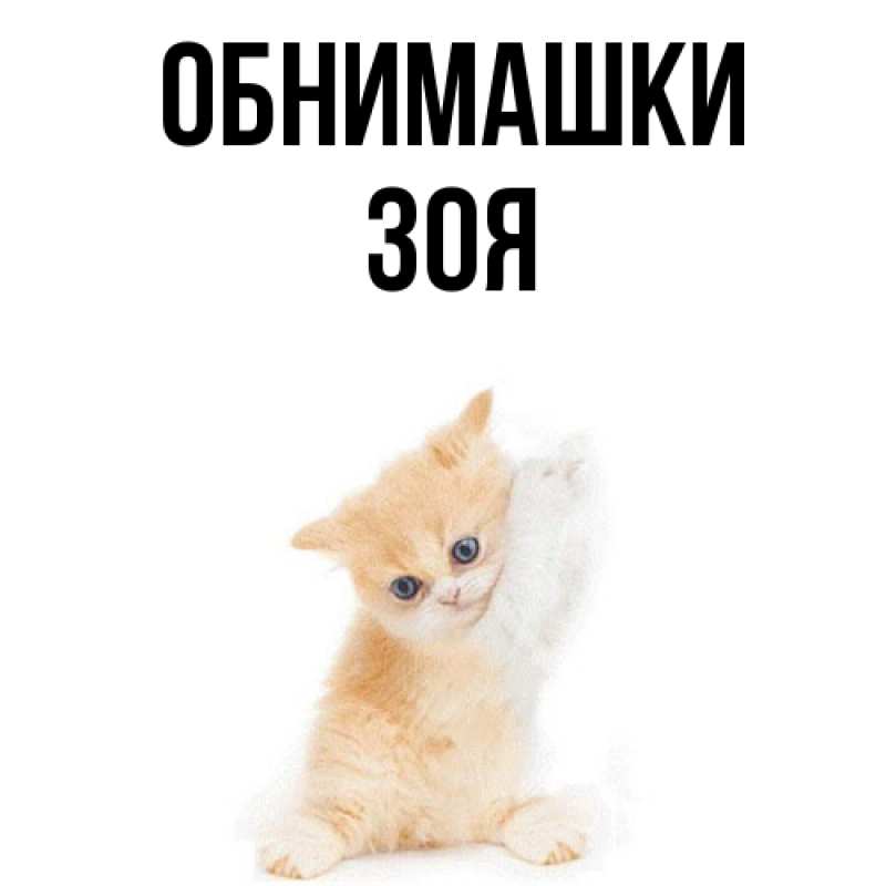 Открытка с именем, Зоя, Обнимашки