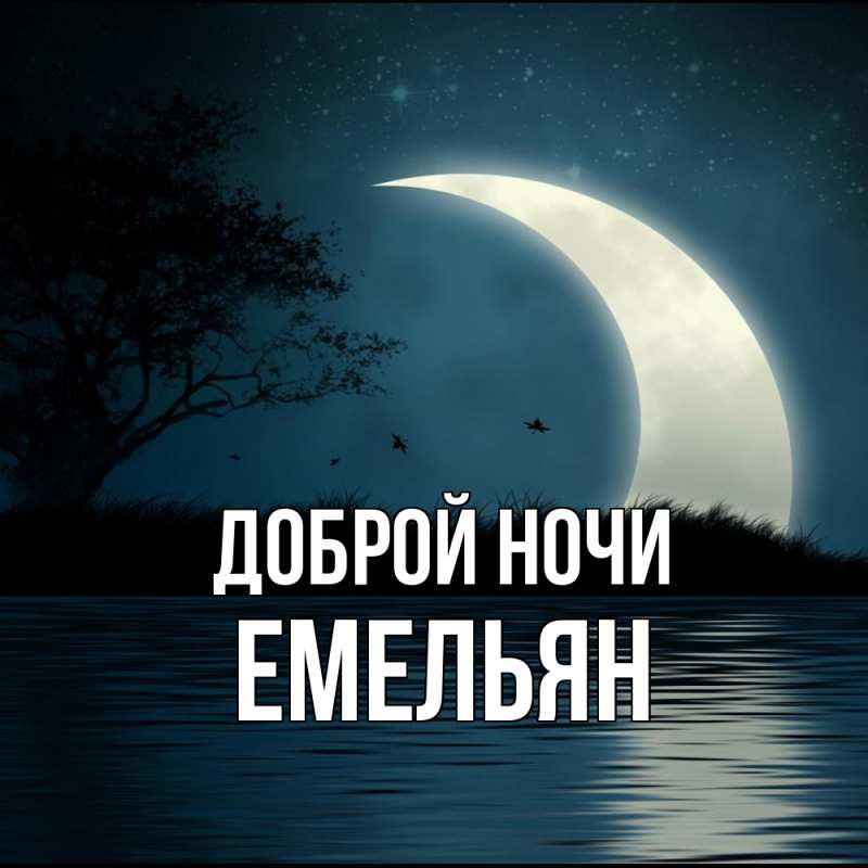 Картинка Доброй ночи, Емельян