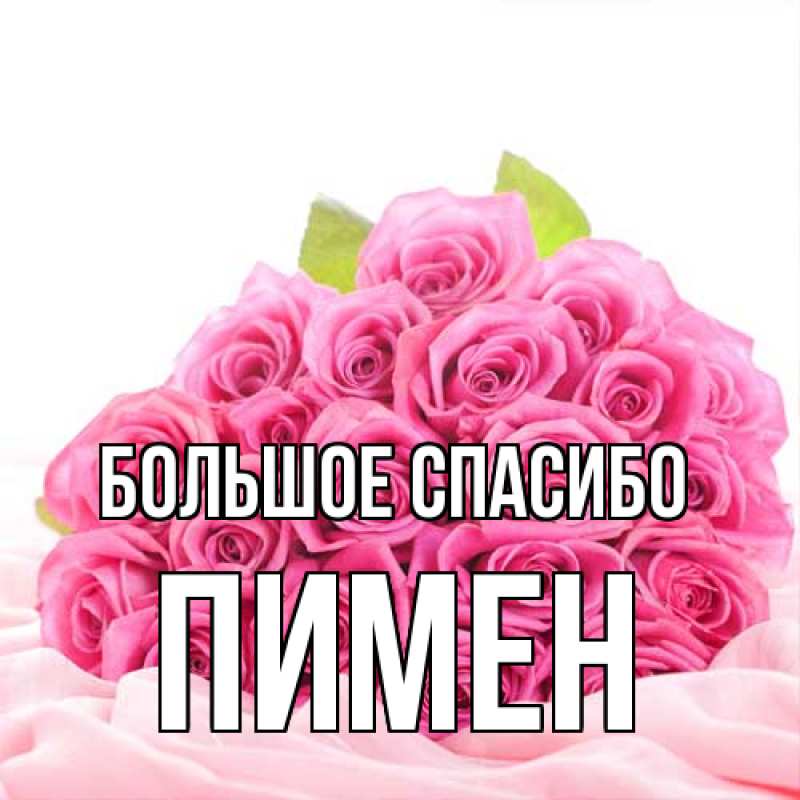 Картинка Большое спасибо, Пимен