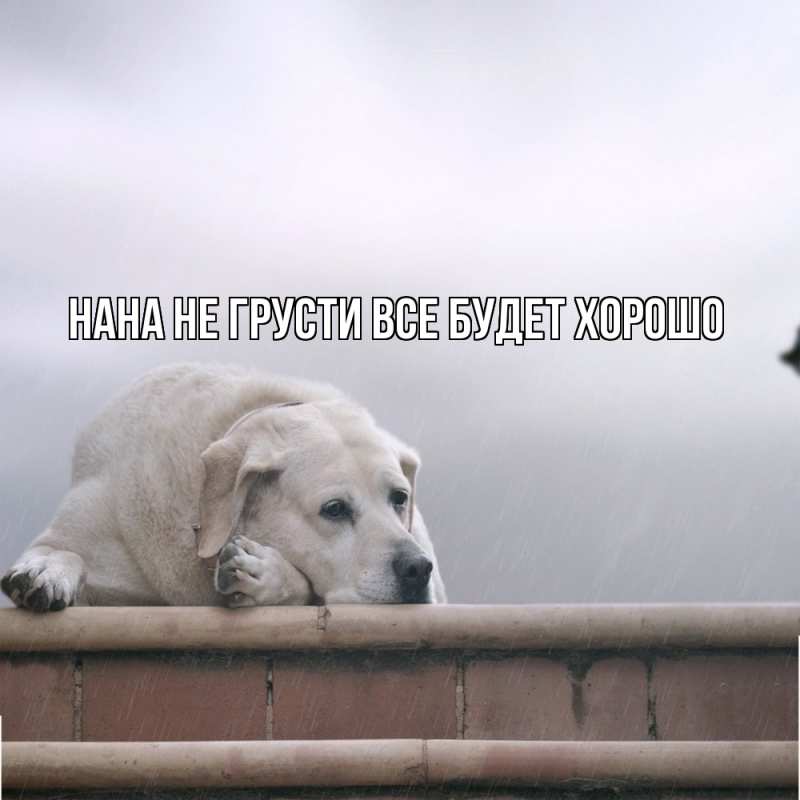 Картинка Не грусти, все будет хорошо, Нана