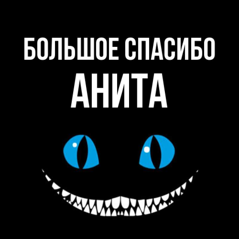 Картинка Большое спасибо, Анита