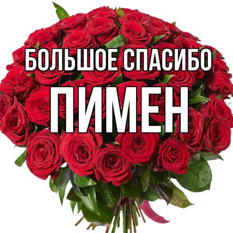 Картинка Большое спасибо, Пимен