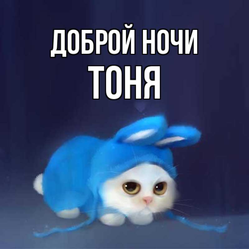 Картинка Доброй ночи, Тоня