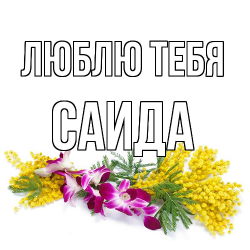 Картинка Люблю тебя, Саида