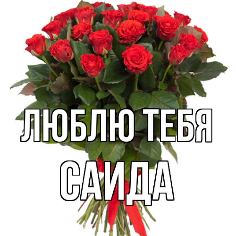 Картинка Люблю тебя, Саида