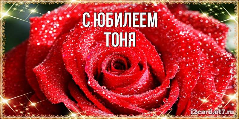 Картинка C юбилеем, Тоня