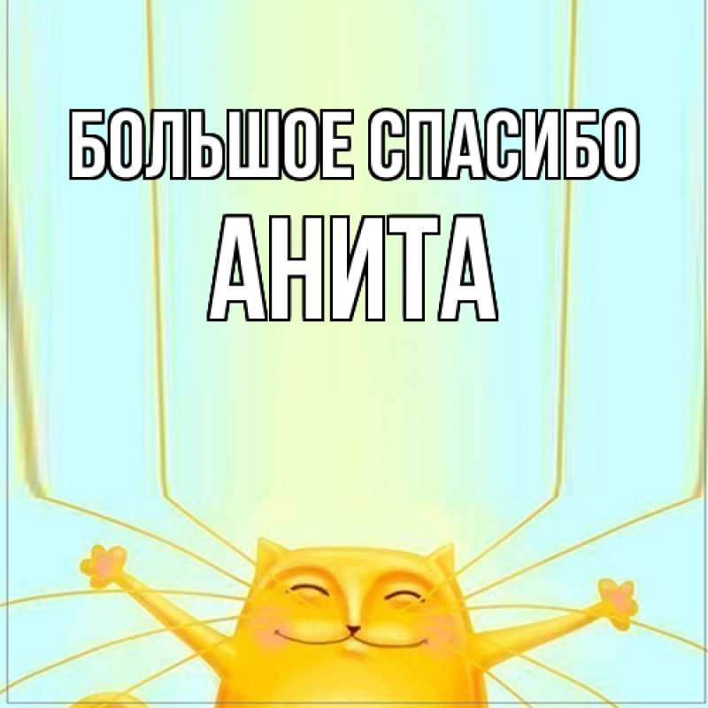Картинка Большое спасибо, Анита