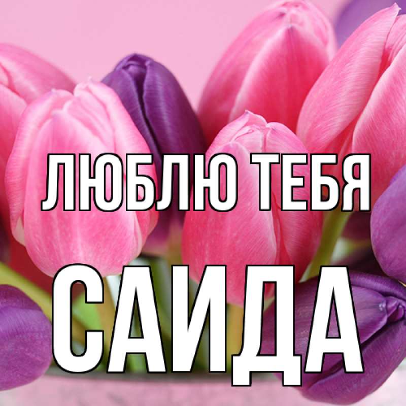 Картинка Люблю тебя, Саида