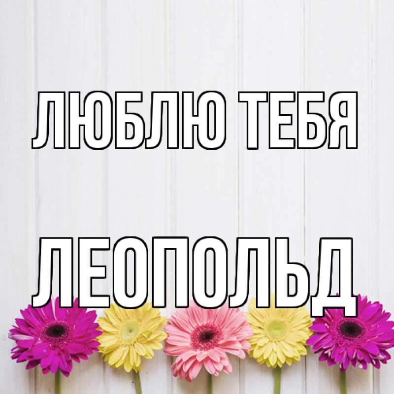 Картинка Люблю тебя, Леопольд
