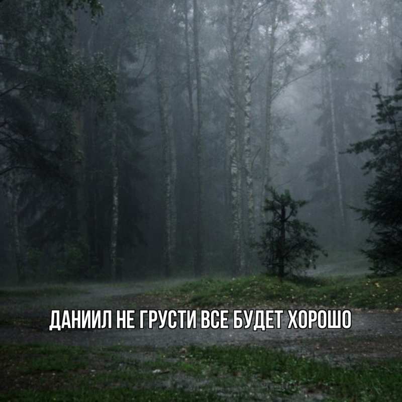 Картинка Не грусти, все будет хорошо, Даниил