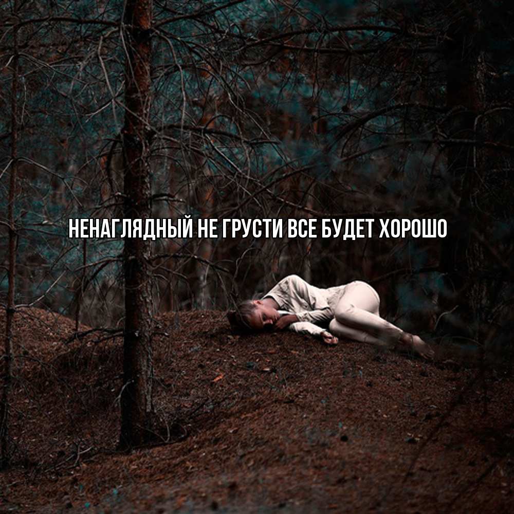 Открытка на каждый день с именем, Ненаглядный Не грусти все будет хорошо лес Прикольная открытка с пожеланием онлайн скачать бесплатно 