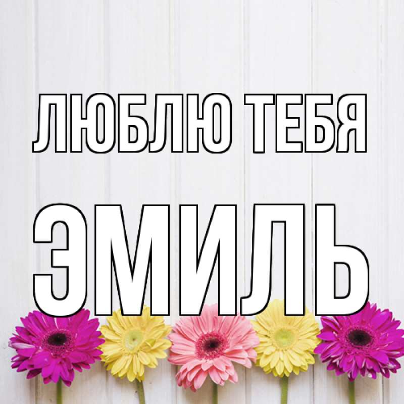 Картинка Люблю тебя, Эмиль