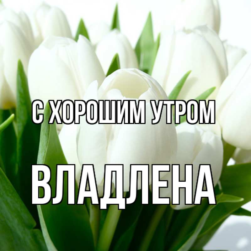 Картинка С хорошим утром, Владлена