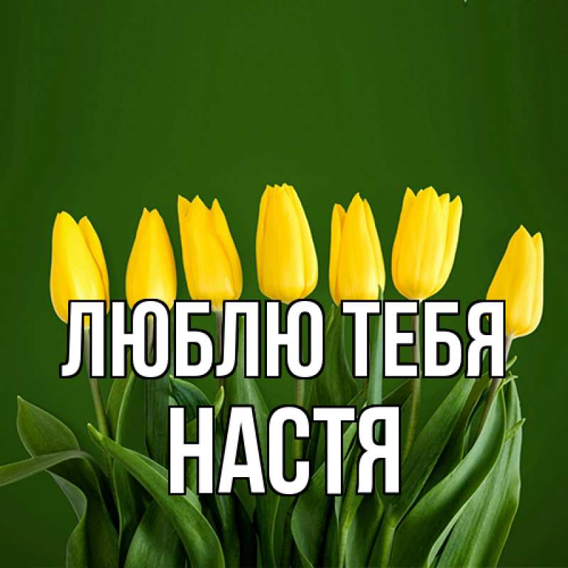 Картинка Люблю тебя, Настя