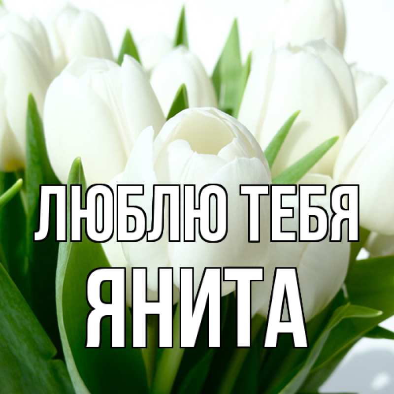 Открытка с именем, Янита, Люблю тебя