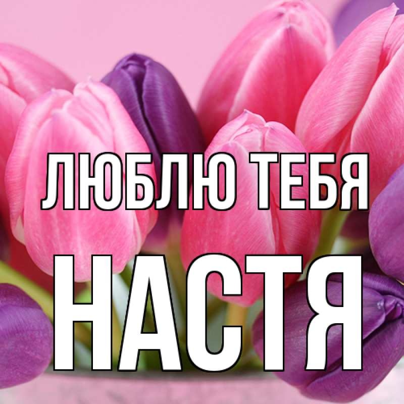 Картинка Люблю тебя, Настя