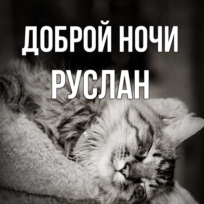 Картинка Доброй ночи, Руслан