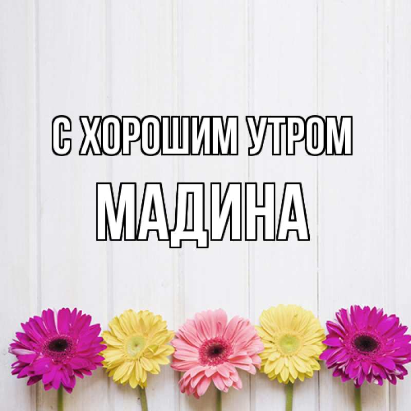 Картинка С хорошим утром, Мадина
