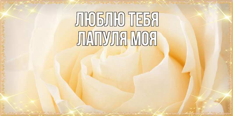 Картинка Люблю тебя, Лапуля моя