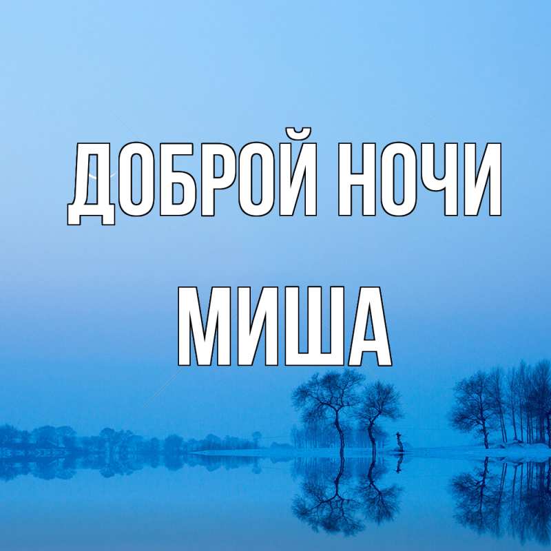 Картинка Доброй ночи, Миша