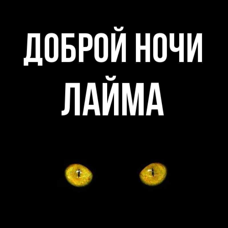 Картинка Доброй ночи, Лайма