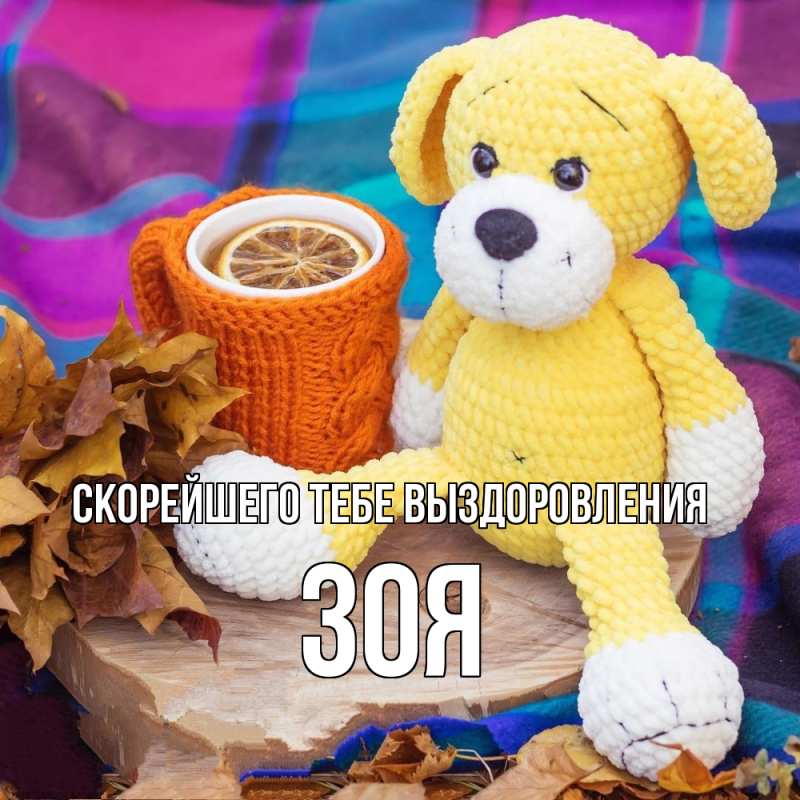 Картинка Скорейшего тебе выздоровления, Зоя