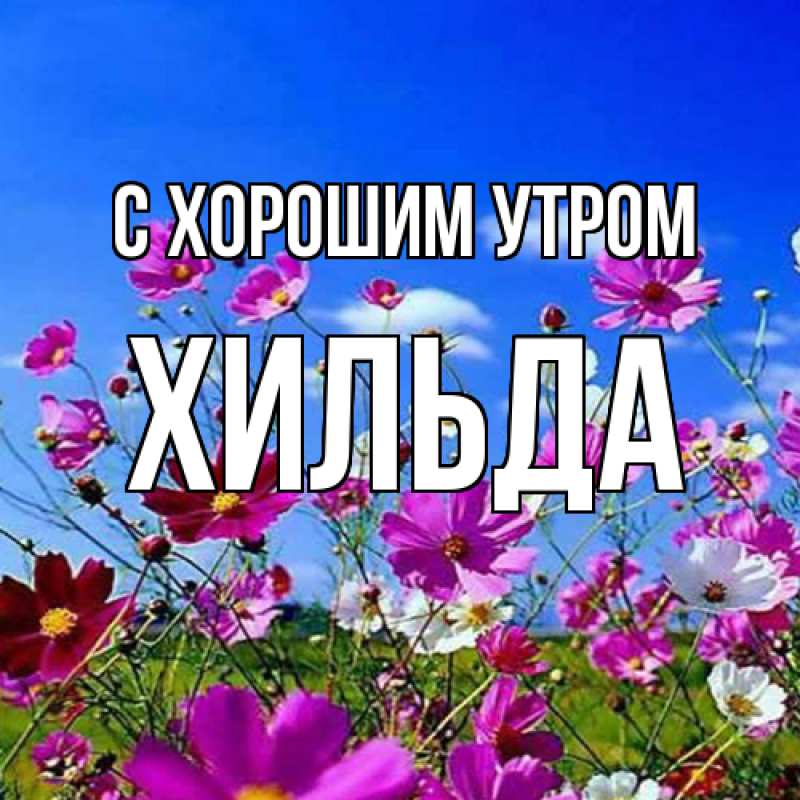Картинка С хорошим утром, Хильда