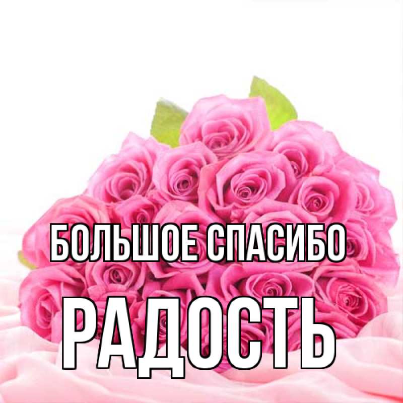 Картинка Большое спасибо, Радость