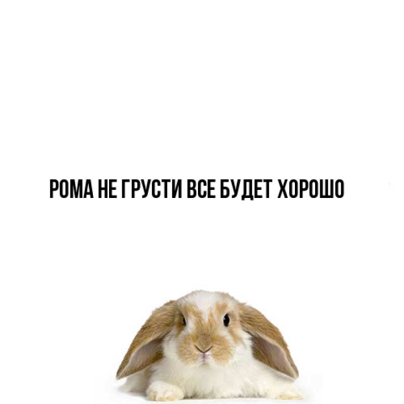 Картинка Не грусти, все будет хорошо, Рома