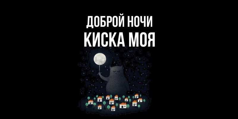 Картинка Доброй ночи, Киска моя