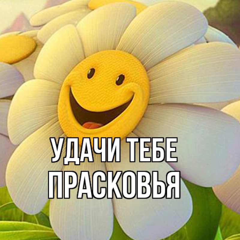 Открытка с именем, Прасковья, Удачи тебе