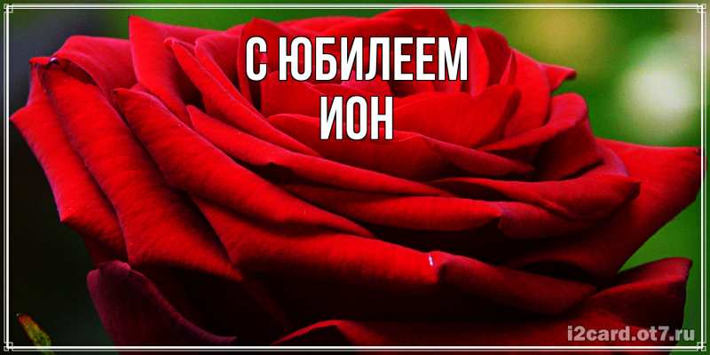 Картинка C юбилеем, Ион