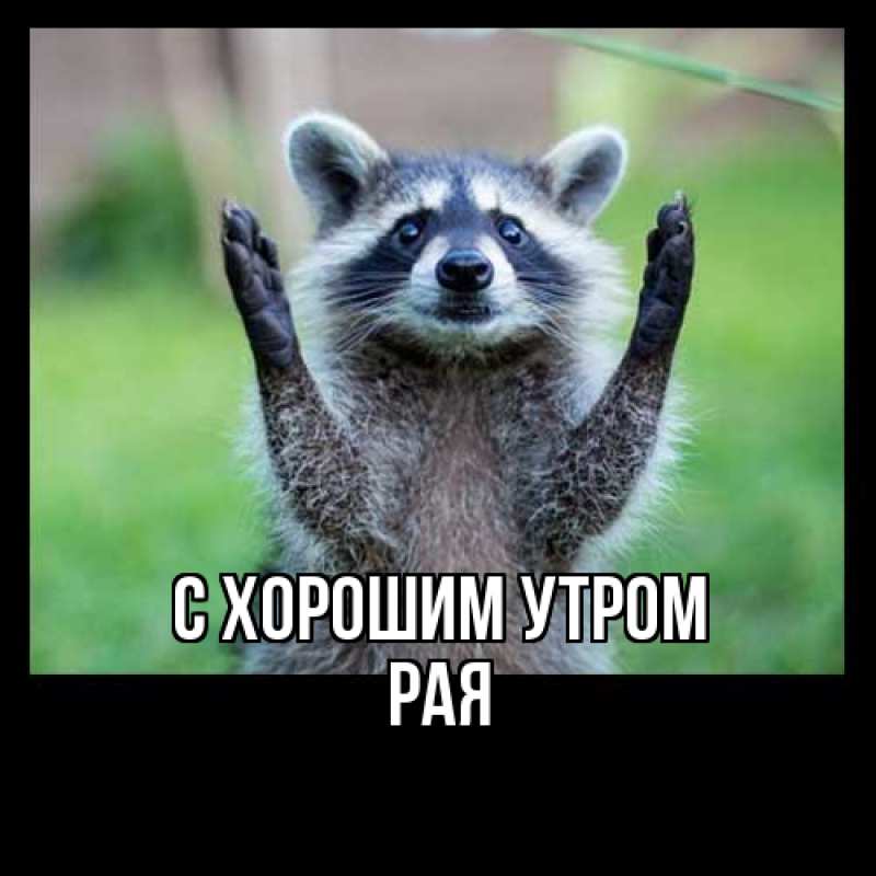 Картинка С хорошим утром, Рая