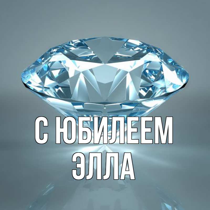 Открытка с именем, Элла, C юбилеем