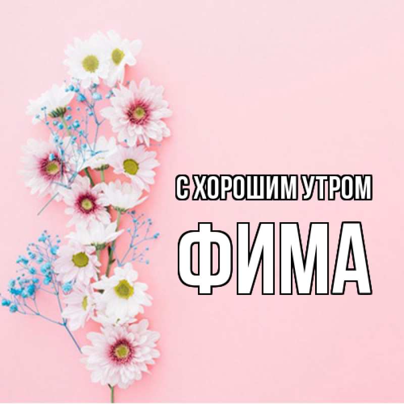 Картинка С хорошим утром, Фима
