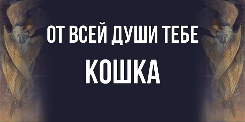 Картинка От всей души тебе, Кошка