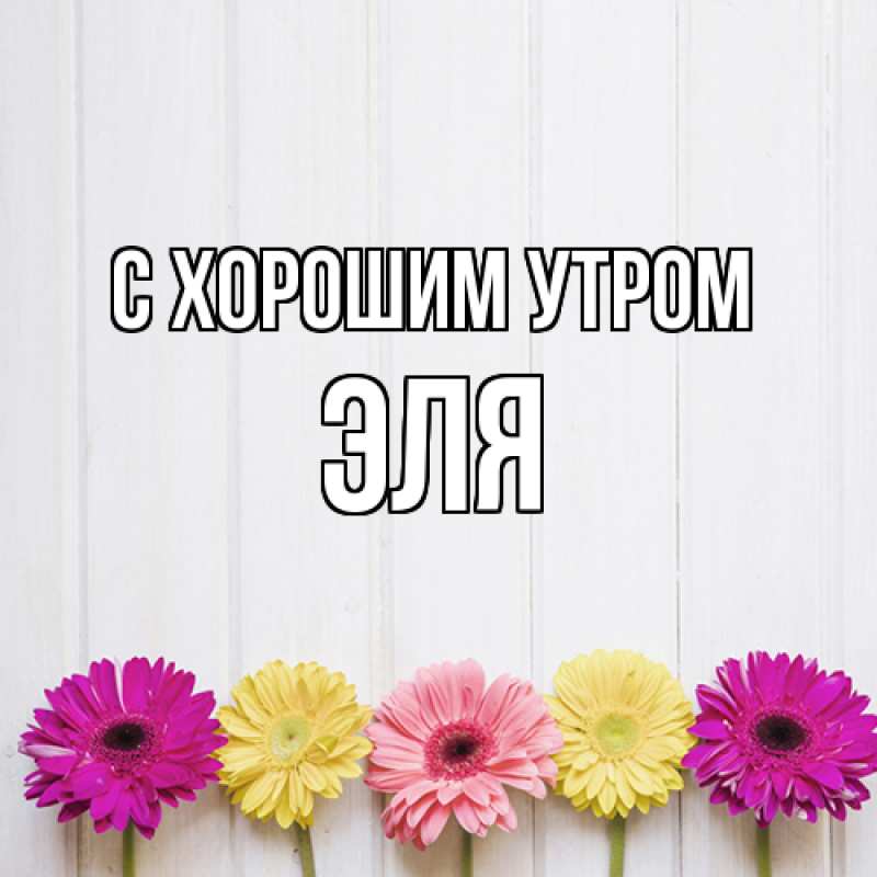Картинка С хорошим утром, Эля