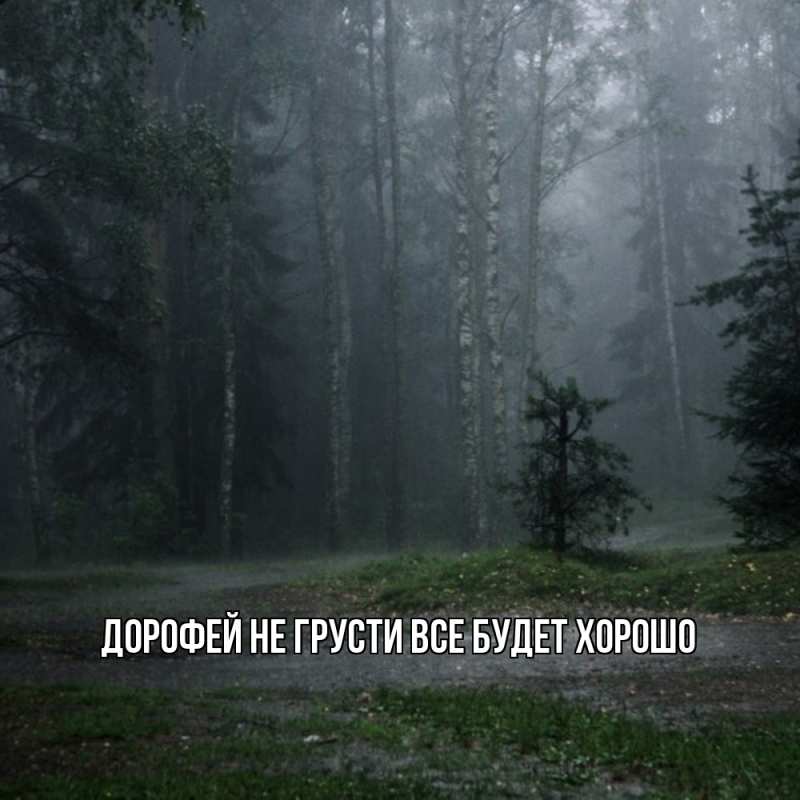 Открытка с именем, Дорофей, Не грусти, все будет хорошо