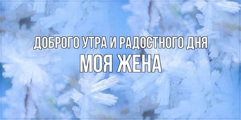 Картинка Доброго утра и радостного дня, Моя жена