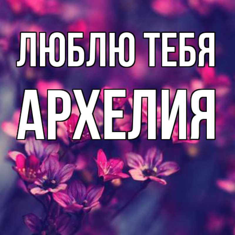 Картинка Люблю тебя, Архелия