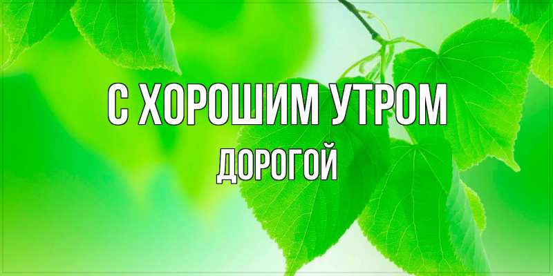 Картинка С хорошим утром, Дорогой
