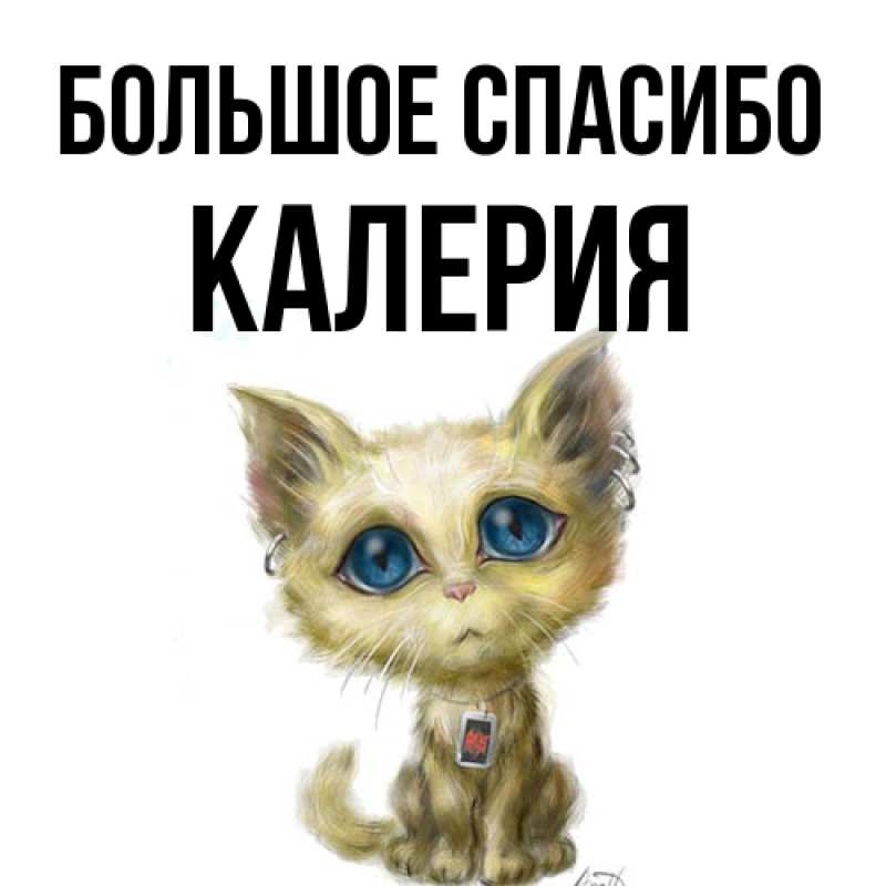 Картинка Большое спасибо, Калерия