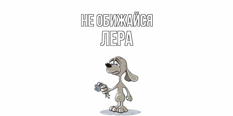 Картинка Не обижайся, Лера