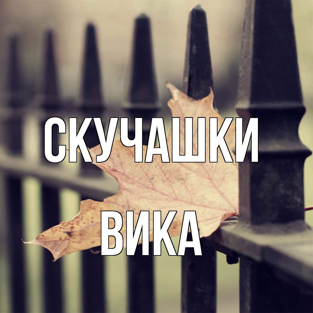 Открытка на каждый день с именем, Вика Скучашки очень скучно Прикольная открытка с пожеланием онлайн скачать бесплатно 
