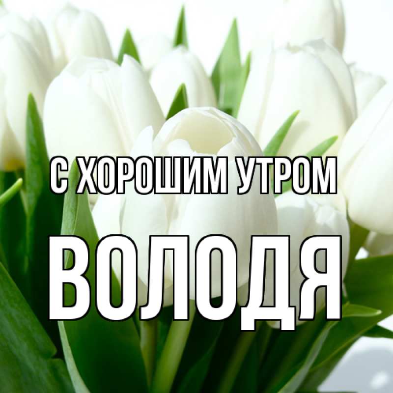 Картинка С хорошим утром, Володя