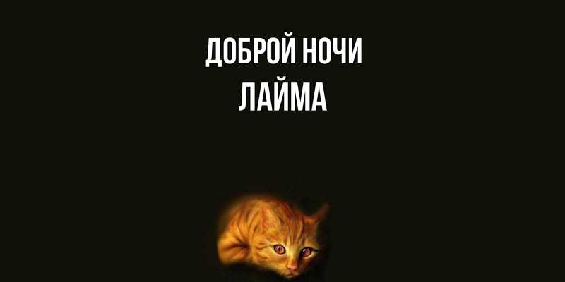 Картинка Доброй ночи, Лайма